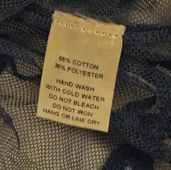 Lace Shirt / Cover up / Blue & white / Lace / Single Tie - Picture 7 of 7